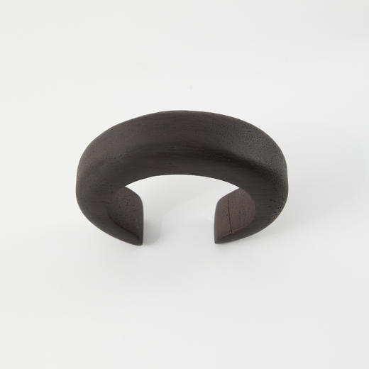 ROMI STUDIO 非金属木质手镯 天然鸡翅木纹理开口手镯RWCRP33539 商品图2