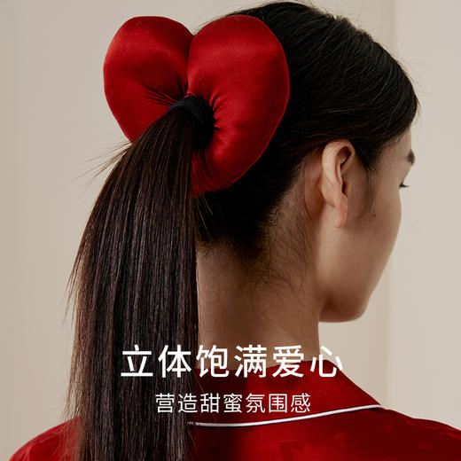 金三塔真丝爱心发圈高级感头饰 JXQ312 商品图1