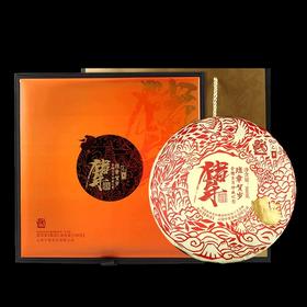 中粮-中茶2019年吉幸班章贺岁金猪生肖纪念普洱茶熟茶500g /云南干仓直发