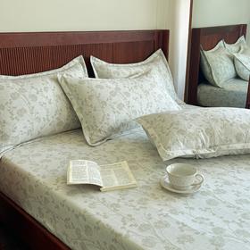 独家！【觅瑾素雅文艺 A类亚麻混纺床笠】“会呼吸”的天然面料！A类母婴级 9种花色可选 一抹即平翻身不移位