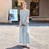 休闲时尚马甲套装女2025夏季新款洋气减龄小个子超火阔腿裤两件套WQE2528BBL 商品缩略图2
