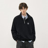 714street美式宽松落肩半拉链卫衣男2025秋冬国潮抓绒情侣款上衣 商品缩略图0