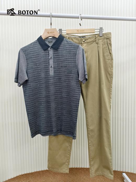 【第2件半价！尾货清仓不退换】波顿男士翻领短袖T恤全棉舒适透气夏季必备MT531 商品图4