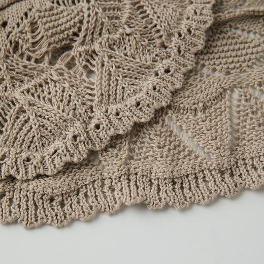 ROMI STUDIO“随性松弛”天然亚麻法式镂空编织系带开衫 RWCRSZ4589 商品图4