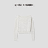 ROMI STUDIO“简约优雅”桑蚕丝轻盈一字领套头毛衫上衣RWCASZ4465  商品缩略图0