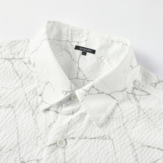 gxgjeans男装 25夏款男士短袖衬衫时尚潮流休闲百搭校园通勤青少年开衫上衣K&C 商品图8