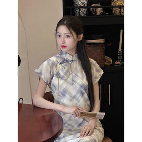 ＬＳＢ全开襟古法旗袍少女日常可穿清冷感2025新款复古民国风高端气质夏