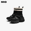 MIO米奥袜靴圆头高跟厚底增高弹力靴瘦瘦靴百搭女靴M255663563 商品缩略图2