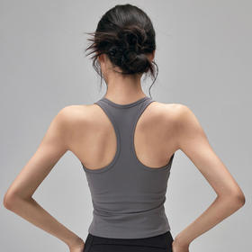 【147元任选3件】跃牌【蚂蚁运动】系列 工字运动背心带胸垫防震聚拢性感跑步健身上衣WDB6014（活动产品，收货7天内支持退换）