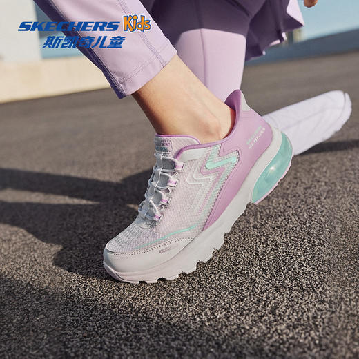 【代发】Skechers斯凯奇儿童光轮闪穿鞋男女童一脚蹬轻盈透气低帮休闲运动鞋 商品图1