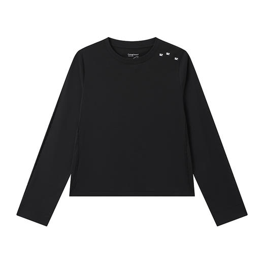 CryingCenter 长绒棉系列-方块正肩圆领女款长袖tee 哭喊中心 商品图3