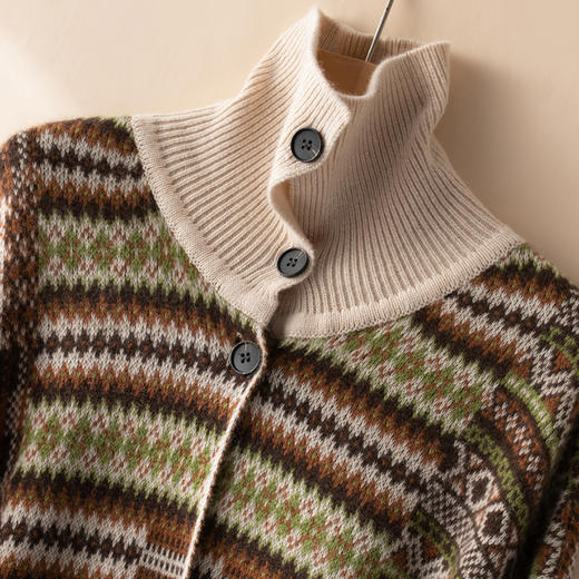 【北欧女王】重磅牛货！100纯山羊绒显瘦宽松大衣外套女CYR240103 商品图2