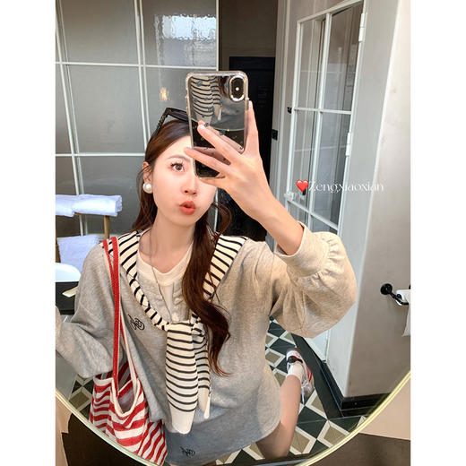 <曾小咸推荐>3.21现货秒杀 ！微信超特价！假两件刺绣长袖T 日常189.99 立减100 秒杀89.99！！ 商品图1