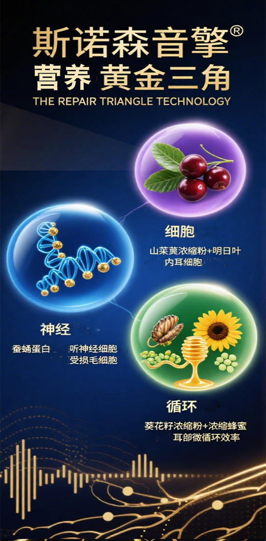 斯诺森音擎蚕蛹蛋白山茱萸复合粉 耳朵营养 日本原装进口 商品图7