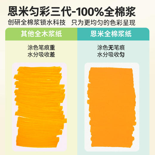 【丙烯马克笔专用纸】恩米ENMY匀彩丙烯马克笔专用纸300g 无笔痕专用绘画纸全棉浆水彩纸 商品图1