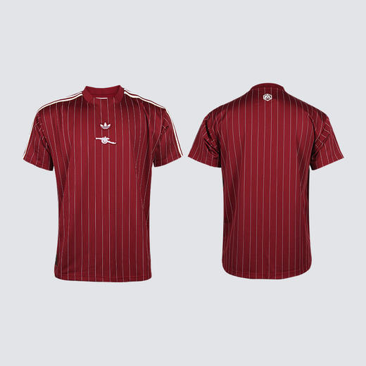 小李子ADIDAS阿迪达斯阿森纳复古风文化短袖球衣成人男KB6427 商品图4