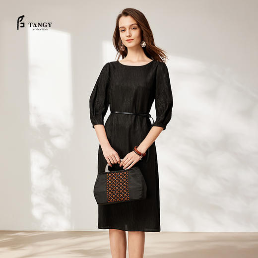 TANGYcollection2025天意精品夏季新品中国风女连衣裙L253811 商品图0