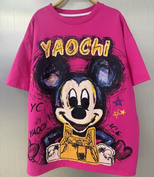 NY宽松卡通米奇印花短袖t恤50627 秋季 003193401121 商品图1