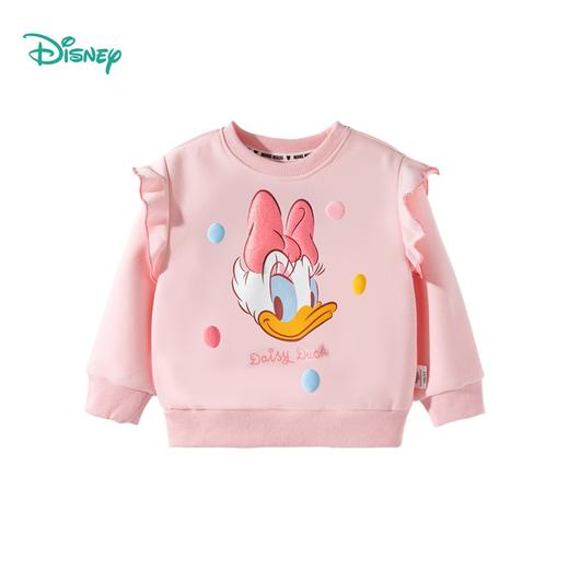 迪士尼秋新款女童花边袖圆领卫衣柔软耐磨运动休闲上衣ZD3ES034 商品图4
