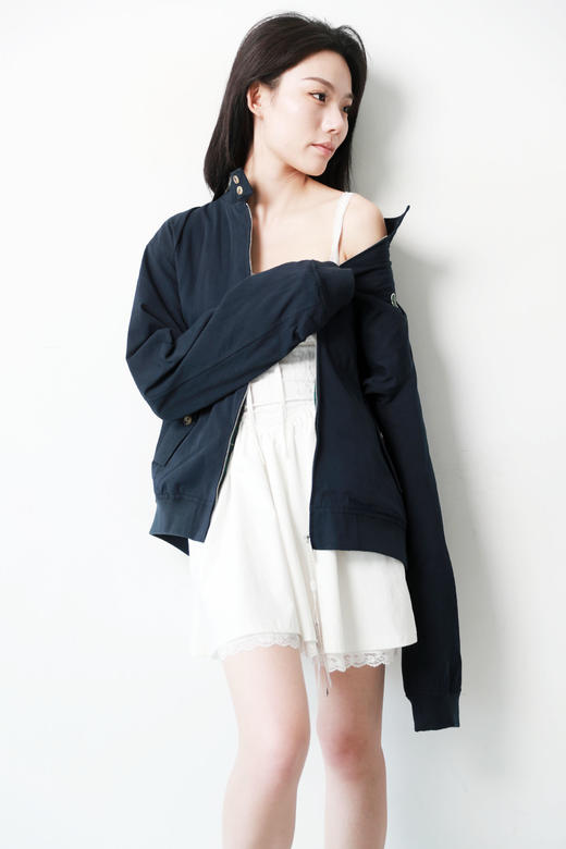 老钱风哈灵顿夹克，出口法国。胸口小标刺绣风衣夹克外套C080566 商品图0