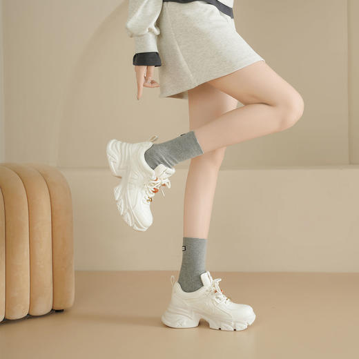 Westory2025年秋季厚底老爹鞋波西米亚串珠深口运动鞋S25CM76481 商品图3