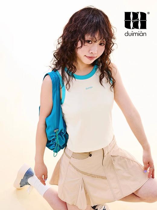 对面duimian-复古撞色背心纯棉 商品图2