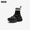MIO米奥袜靴圆头高跟厚底增高弹力靴瘦瘦靴百搭女靴M255663563 商品缩略图0