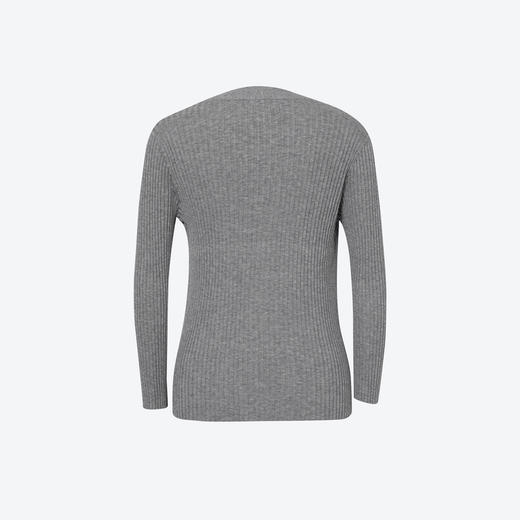 【商场同款】诗凡黎格雷系天丝针织2025夏新款V领上衣女3G5231921 商品图1