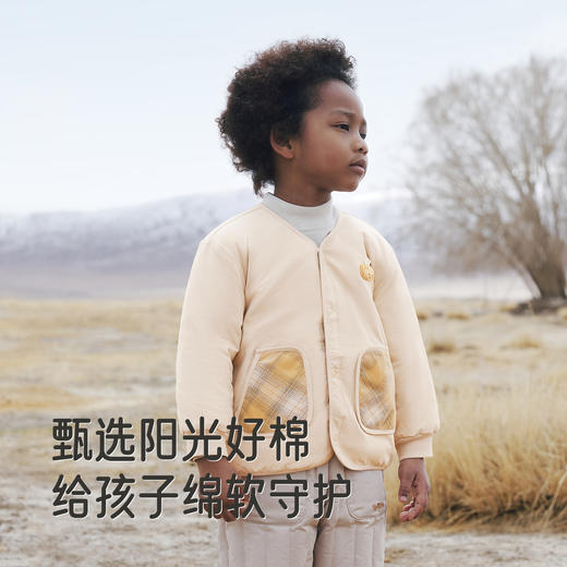 【商场同款】英氏男宝宝双面外套秋冬装新款加厚保暖儿童格子上衣 商品图2
