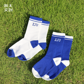 浙江大学运动浙大系列针织袜-2双装
