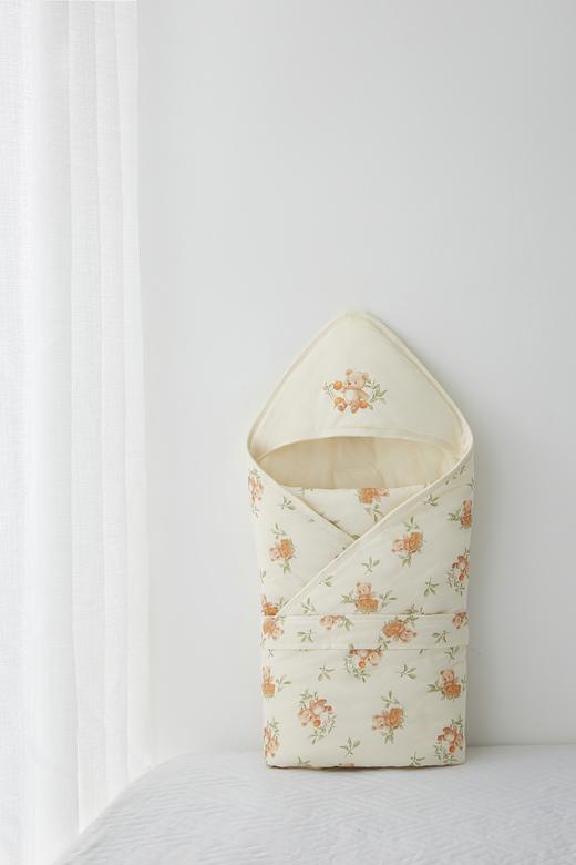 （特惠）金发拉比寝具i5-0橘子小熊抱被90*90浅杏LYEE10641472000 商品图3