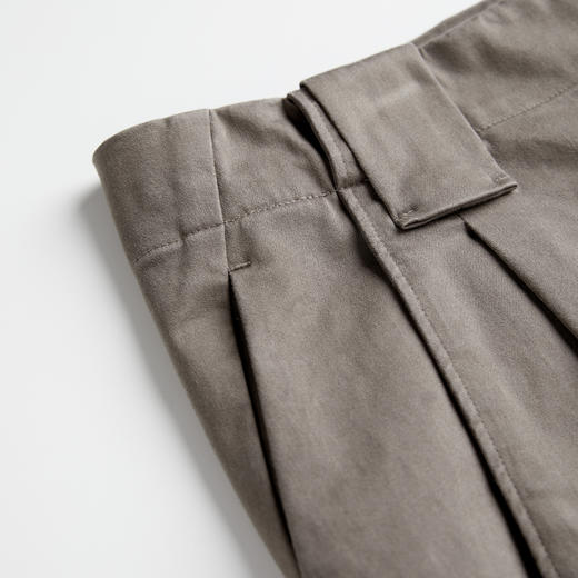 ROMI STUDIO“舒适松弛”复古细纹棉弹力高腰阔腿休闲裤RWCAX64657  商品图3