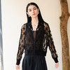 谜底蕾丝外套2025秋季新款复古文艺百搭宽松薄款棒球服25CMW5002 商品缩略图0