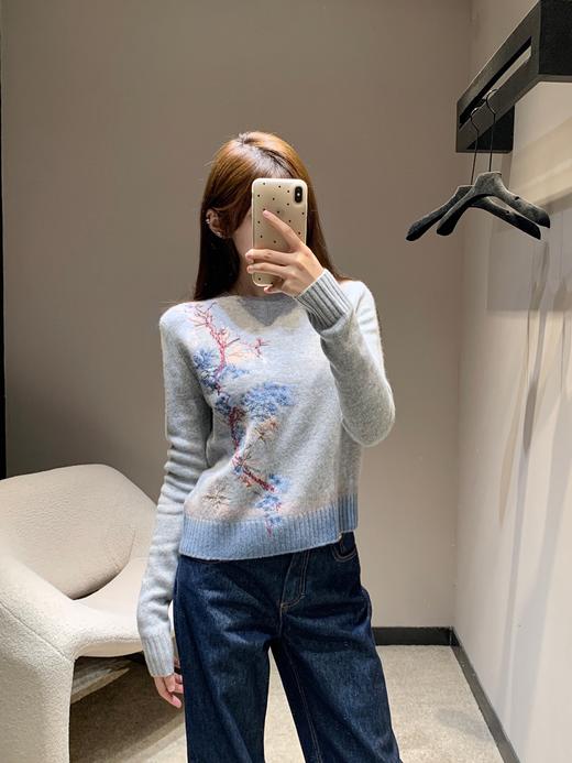 迪奥 25Fw早秋新款 刺绣羊绒针织毛衣（ZY*MM） 商品图0