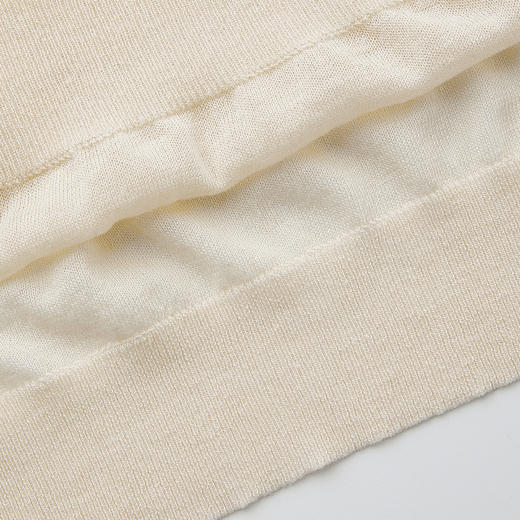 ROMI STUDIO“法式慵懒”莱赛尔亚麻混纺轻薄翻领针织衫 RWCRST4062 商品图4