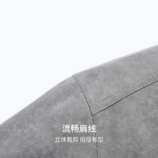 【潮流复古】圣得西男士翻领夹克2025年秋季新款易打理休闲风外套 商品图8