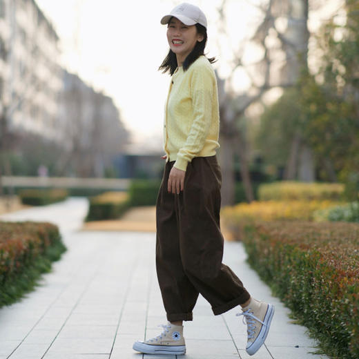 Loi日系全棉气球裤女款宽松休闲裤子 商品图5