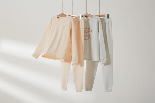 （特惠）金发拉比内衣i5-0抱抱熊内衣圆领服套装杏色/烟灰色LYEA10043990/LYEA10043878/LYEA10043978LYEA10043890 商品图4