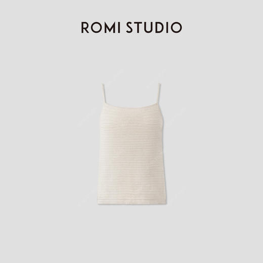 ROMI STUDIO“邂逅夏日”天然亚麻重工浮雕提花针织吊带 RWCRSZ3874 商品图0