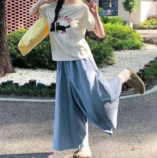 八分莱赛尔阔腿裙裤，清凉透气，多色可选【G】 商品图5