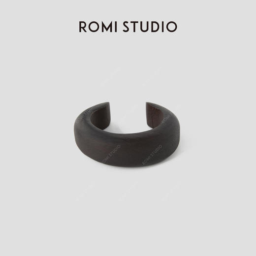 ROMI STUDIO 非金属木质手镯 天然鸡翅木纹理开口手镯RWCRP33539 商品图0