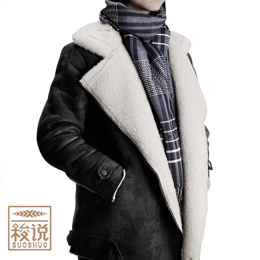 【梭说】冬款 蓝.青奚纯手工围巾限量传统侗族织锦工艺 商品图4