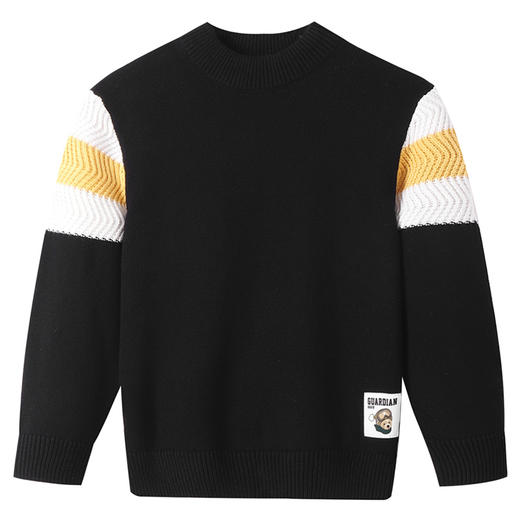 【软糯全棉毛衣】男童中领棉线衫冬季新款安奈儿童装EB544588 商品图7