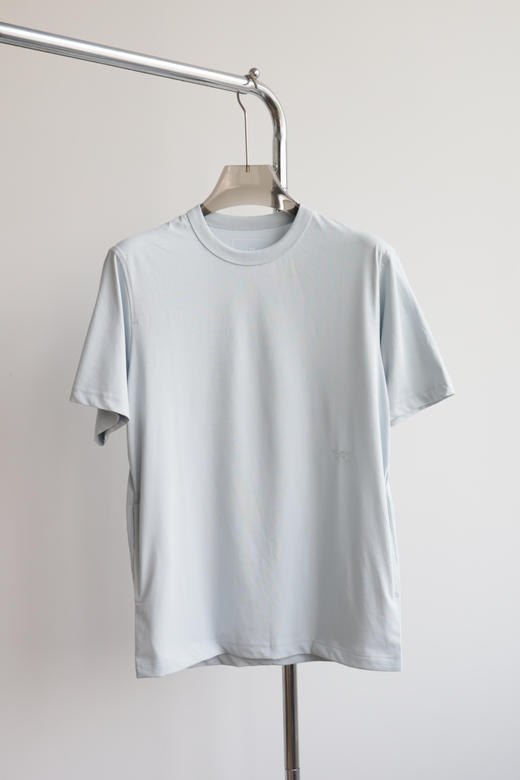 只剩蓝色勒 Y-③ 宽松版 丝光棉圆领短袖T恤 TX461 商品图0