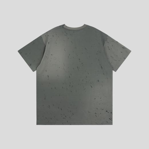 GOODBAI 916 扇形slogan泼墨渐变圆领oversize短袖T恤 商品图4