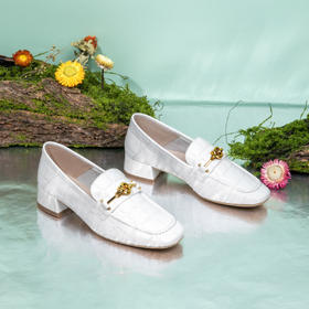 【品牌直发】金利来GOLDLION 圆头低跟套脚单鞋993706、