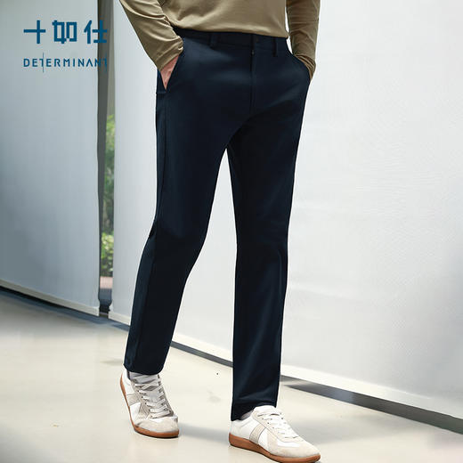 秋冬梭织棉弹松紧腰显瘦商务直筒长裤-SP06-02 商品图7