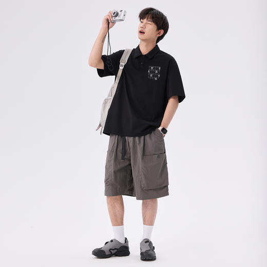 gxgjeans男装 【凉感】男士POLO衫2025夏款透气百搭休闲短袖男K&C 商品图3