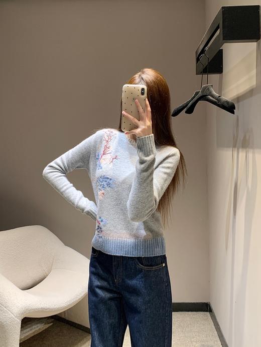 迪奥 25Fw早秋新款 刺绣羊绒针织毛衣（ZY*MM） 商品图8