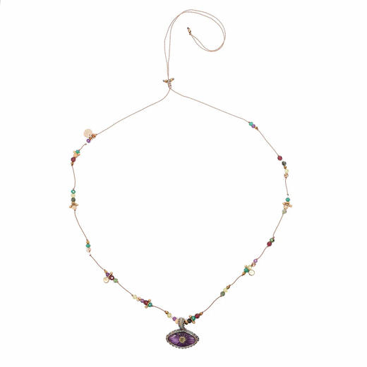 北京仓｜ROOM SERVICE-IRIS-紫水晶 眼睛形 吊坠 项链［法国设计师］ 商品图8